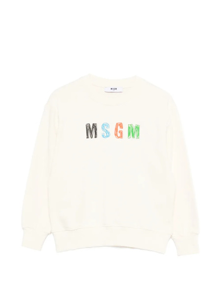  Msgm Kids Sudadera Con Logo Estampado - Neutro 
