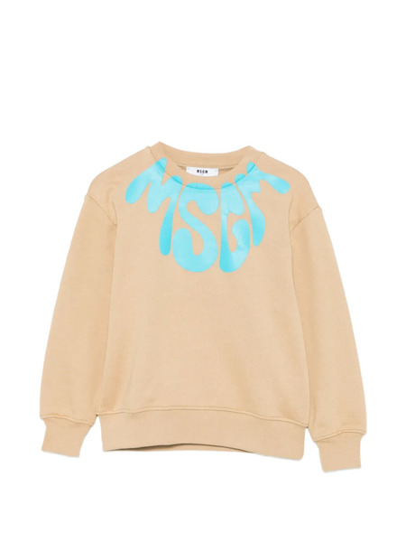  Msgm Kids Sudadera Con Logo Estampado - Neutro 
