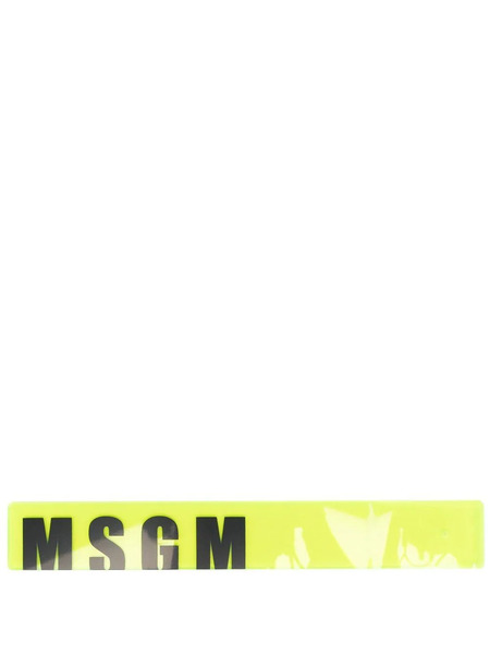  Msgm Marcador Con Logo Estampado - Amarillo 
