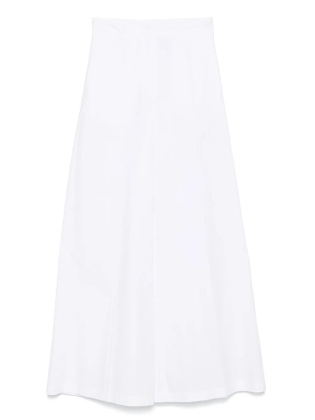  Msgm Pantalones Anchos - Blanco 