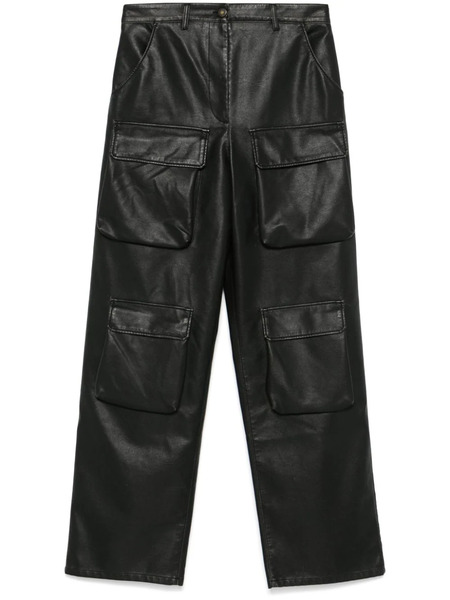  Msgm Pantalones Cargo - Negro 