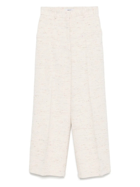  Msgm Pantalones Con Efecto De Punto En Mezcla - Neutro 