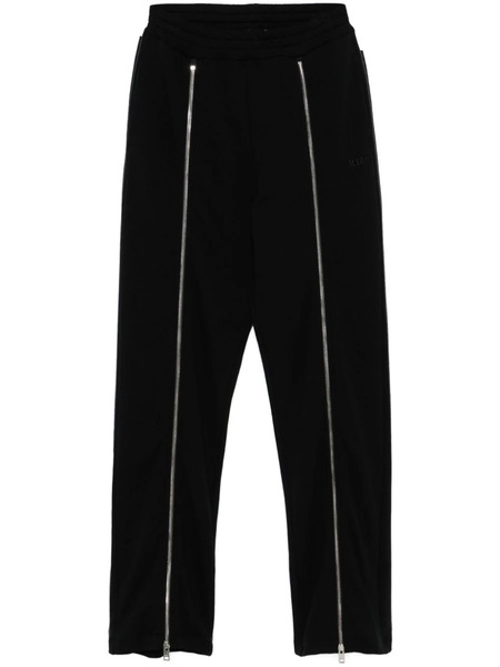  Msgm Pantalones De Chándal Con Cremallera - Negro 