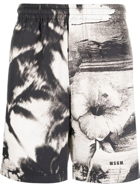  Msgm Pantalones De Chándal Con Estampado Gráfico - Negro 