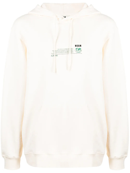  Msgm Sudadera Con Capucha Y Estampado Fantastic Green Future - Neutro 