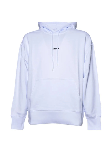  Msgm Sudadera Con Capucha Y Logo - Blanco 