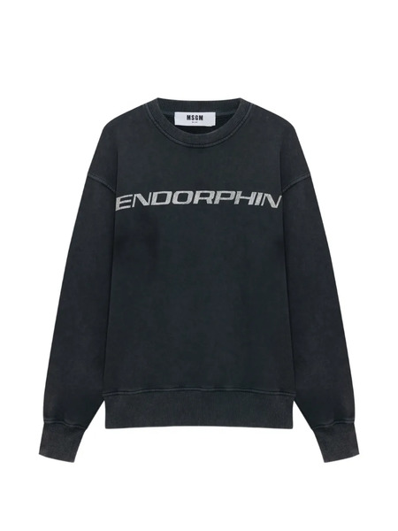  Msgm Sudadera Con Cuello Redondo - Gris 