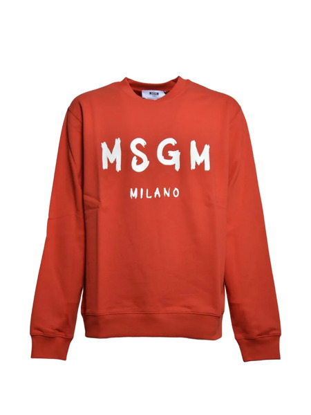  Msgm Sudadera Con Cuello Redondo - Rojo 