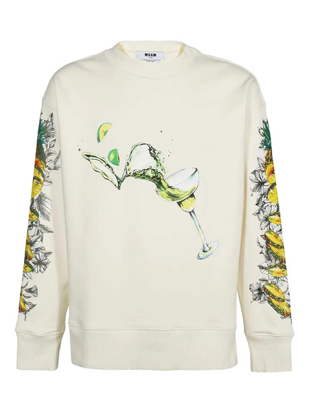 Msgm Sudadera Con Estampado Gráfico - Neutro 