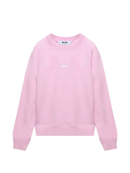  Msgm Sudadera Con Logo Estampado - Rosa 