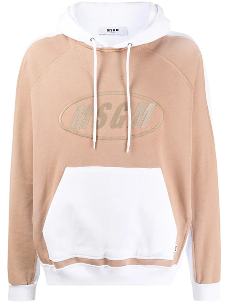  Msgm Sudadera Con Logo Y Capucha - Blanco 