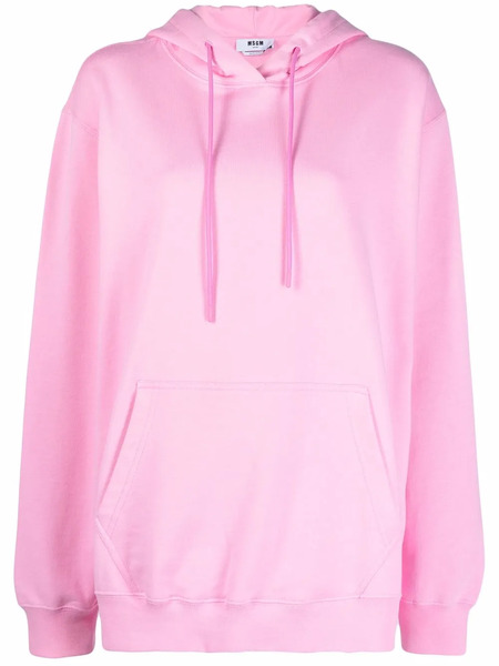  Msgm Sudadera Oversize Con Capucha - Rosa 