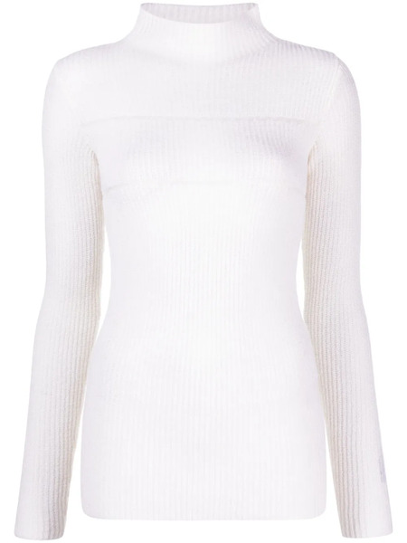  Msgm Top Con Cuello Alzado - Blanco 