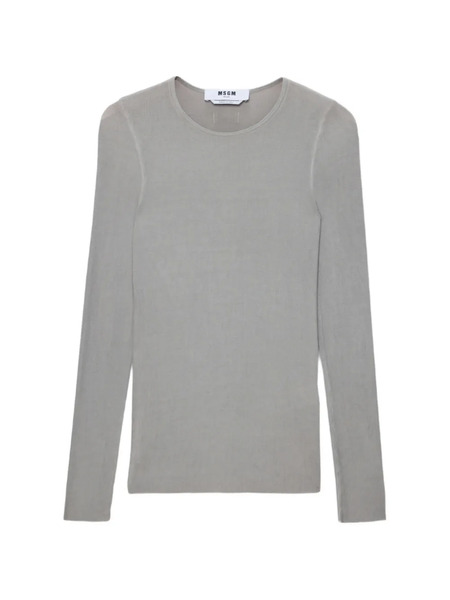  Msgm Top De Manga Larga - Gris 