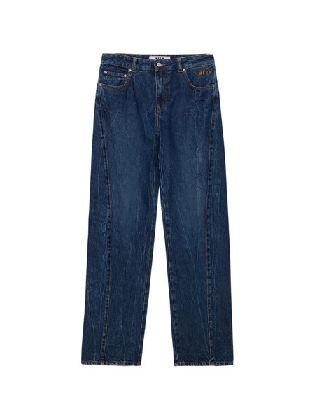  Msgm Vaqueros Con Bolsillo - Azul 