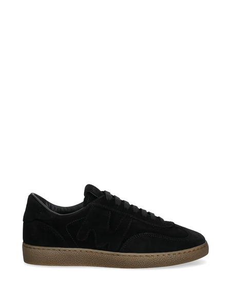  Msgm Zapatillas De Ante Con Tiras Autoadherente - Negro 