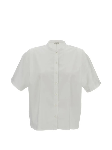  M.s.m. Camisa Con Cuello Henley - Blanco 