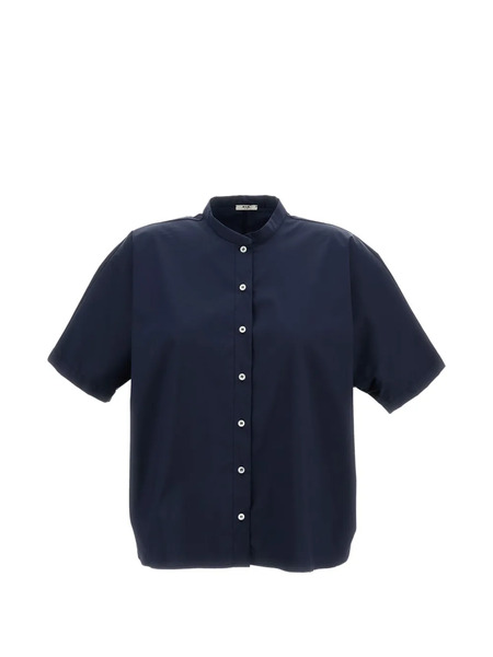  M.s.m. Camisa Con Cuello Mao - Azul 
