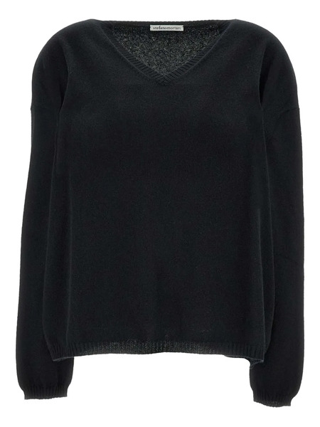  M.s.m. Jersey Con Cuello En V - Negro 