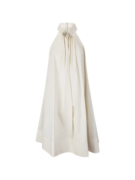  M.s.m. Vestido Midi Con Cuello Halter - Neutro 