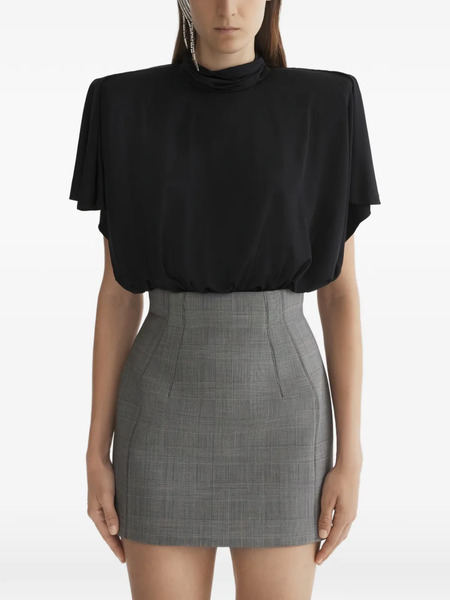  Mugler Body Drapeado - Negro 