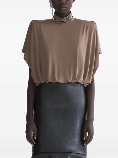  Mugler Body Drapeado - Negro 