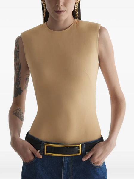  Mugler Body Sin Mangas - Neutro 