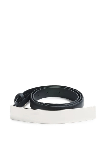  Mugler Cinturón Con Hebilla Rectangular - Negro 