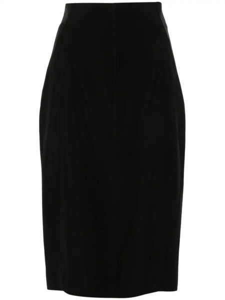  Mugler Falda Con Hebilla - Negro 