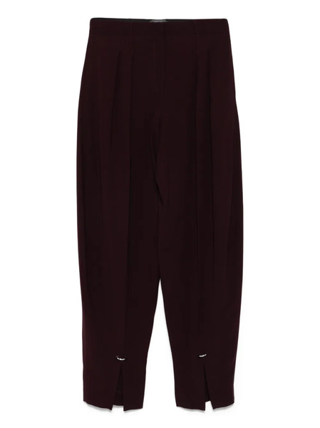  Mugler Pantalones Con Dobladillo Con Abertura - Rojo 