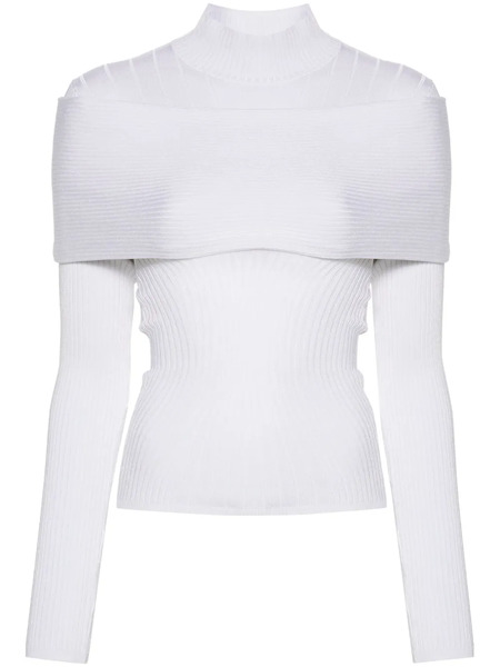  Mugler Top De Punto - Blanco 