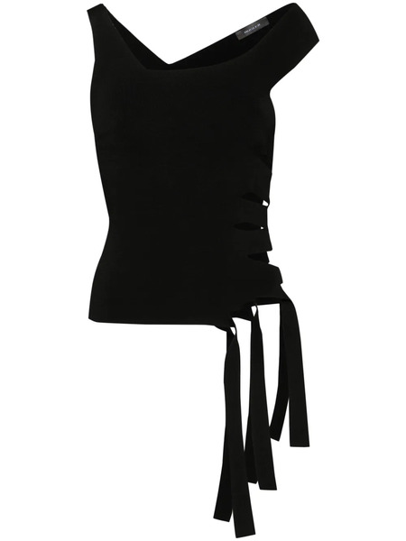  Mugler Top De Punto - Negro 