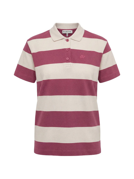  Munthe Polo A Rayas - Rosa 