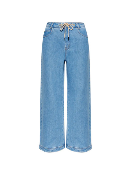  Munthe Vaqueros Anchos Obey Con Cordones - Azul 