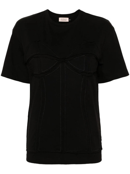  Murmur Camiseta Deconstruida - Negro 