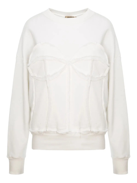  Murmur Sudadera Estilo Corsé - Blanco 
