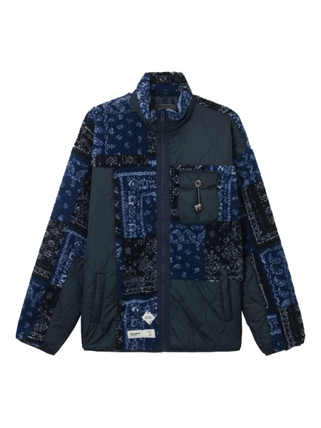  Musium Div. Chaqueta Acolchada Con Diseño Patchwork - Azul 