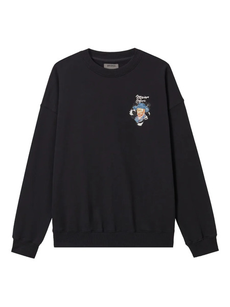 Musium Div. Sudadera Van Gogh Bordada - Negro 