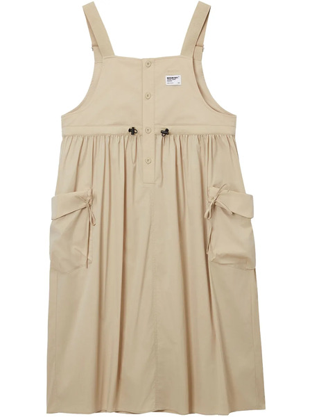  Musium Div. Vestido Midi Con Logo - Neutro 