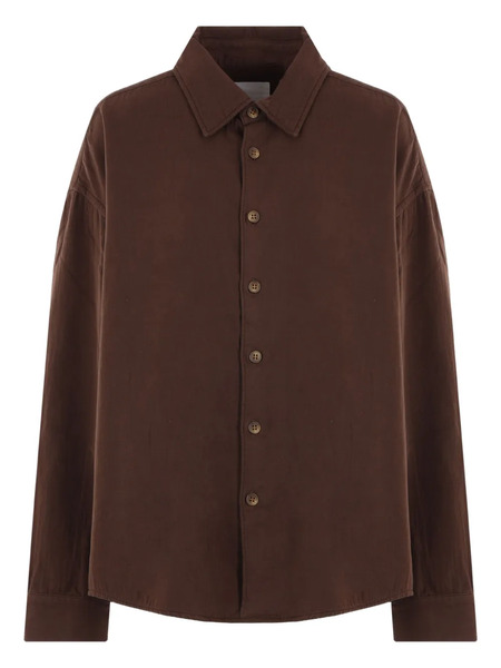  Mythinks Camisa Con Dobladillo Curvo - Marrón 