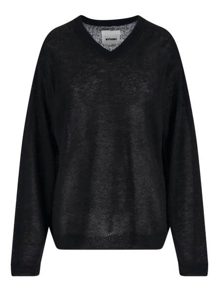  Mythinks Jersey Con Cuello En V - Negro 
