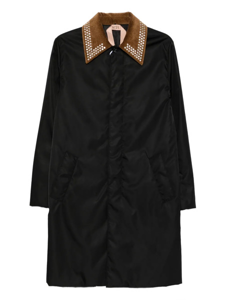  Nº21 Abrigo Con Apliques - Negro 