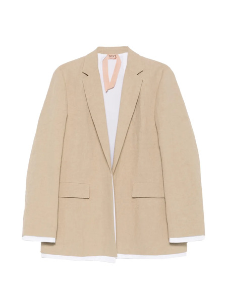  Nº21 Blazer Con Efecto A Capas - Neutro 