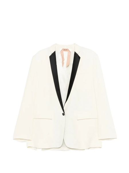  Nº21 Blazer Con Solapa De Muesca - Blanco 
