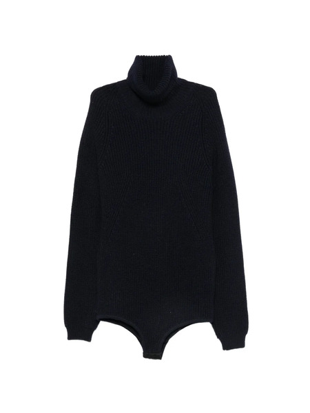 Nº21 Body Con Cuello Vuelto - Azul 
