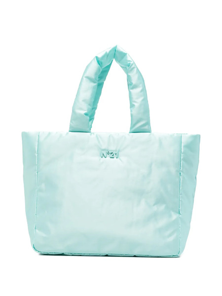  Nº21 Bolso Shopper Con Placa Del Logo - Azul 