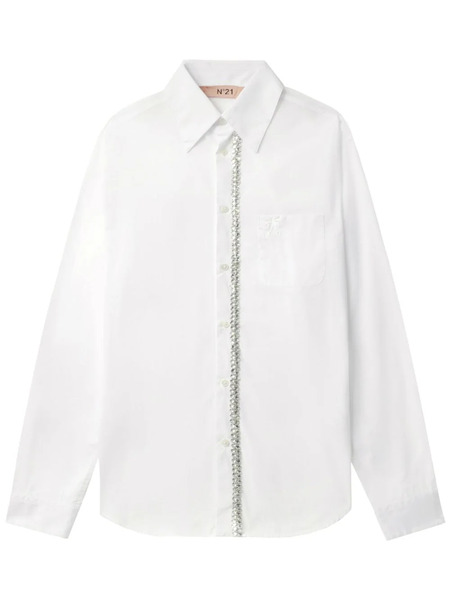  Nº21 Camisa Con Lentejuelas - Blanco 