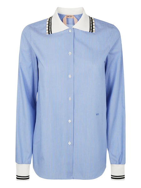  Nº21 Camisa De Algodón - Azul 