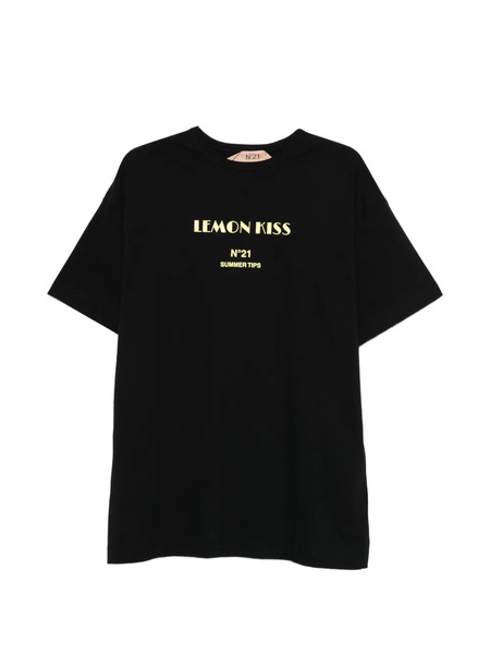  Nº21 Camiseta Con Cuello Redondo - Negro 