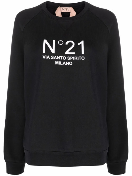  Nº21 Sudadera Con Logo - Negro 